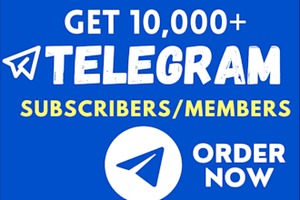 get u a real telegram members for your channel