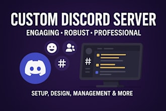 create a custom, professional discord server for your community