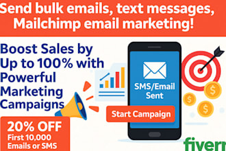 send bulk emails, mass emails, text message, mailchimp email marketing, bulk sms