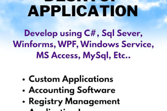 develop c sharp and vb dot net desktop application