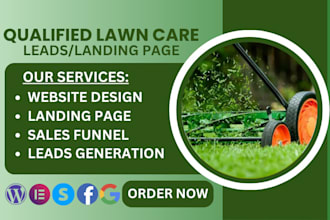 lawn care leads landscaping leads lawn care landing page website