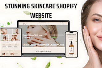 do skincare shopify store, skincare website skincare shopify dropshipping store