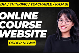 do online course website kajabi thinkific website podia teachable website
