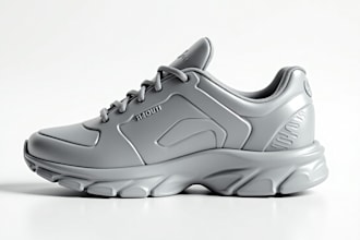 design 3d footwear 3d sneaker 3d printable shoe prototype in stl model