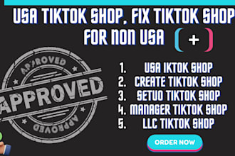 setup USA tiktok shop fix USA tiktok shop manage USA tiktok shop for non USA