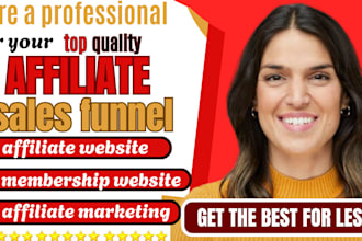 create high converting affiliate website or sales funnel that drives result