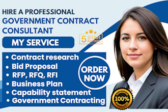 write bid proposal, government contract proposal, rfp rfq, capability statement
