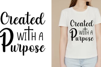 do custom typography t shirts design, christian faith inspired t shirt for etsy