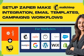setup zapier make mailchimp integration, email templates, campaigns workflows