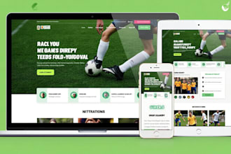 build soccer academy website, soccer website, football academy wordpress website