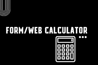 create a custom form calculator for your website