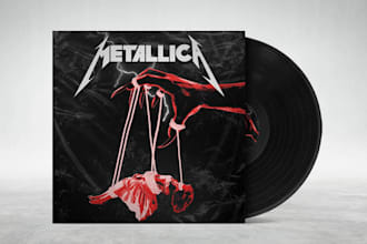 design eye catching cover art design for your music