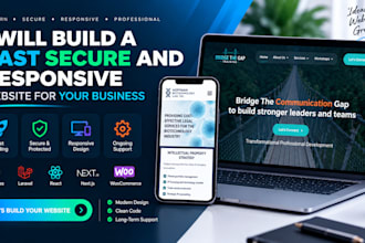 build a fast secure and responsive website for your business