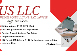 file foreign owned llc US tax returns forms 1120 5472 and 1065 irs approved ptin