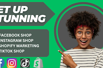 set up facebook shop and instagram shop with shopify