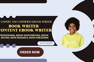 be ebook writer, ghostwriter, ghost book writer for fiction or nonfiction kindle
