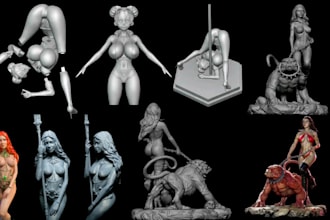 3d sculpt paint 3d nsfw character erotic toy figure nsfw sfw models printing