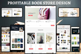 design profitable book shopify store children books store ebook website
