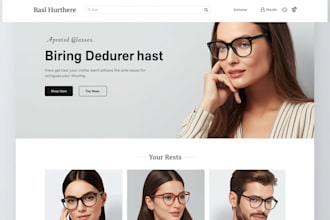 design eyeglasses website sunglasses fashion store  eyeglasses shopify website