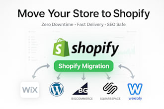 migrate wix, weebly, bigcommerce, squarespace, migrate wordpress to shopify