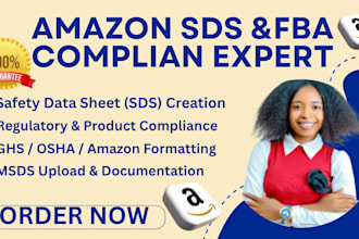 create format and upload amazon sds for fba and product compliance
