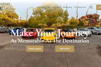 build car dealership, car rental, truck site, motor renting booking website