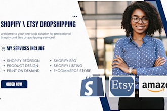 redesign your shopify store seo listing dropshipping pod etsy product research