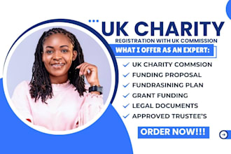 register UK charity with UK charity commission as cio, uk vat, uk ltd formation