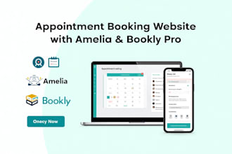 set up bookly, amelia booking plugin, create appointment booking website