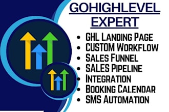 be your go high level expert for landing page gohigh level workflow sales funnel