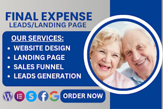 final expense leads final expense landing page website