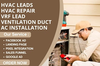 generate hvac leads hvac repair vrf ventilation duct  ac installation