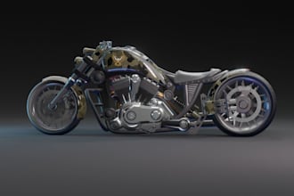detailed super bike road king,savoiee bike,3d motorcycle,sci fi bike,3d printing