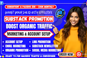 do organic substack promotion, substack page link promotion to active audience