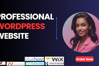 wordpress website design bluehost godaddy siteground hostinger wix and ghl