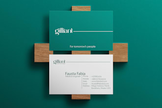 design a professional and modern business card