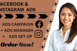 run facebook ads, campaign , fb ads manager instagram ads and  leads generation