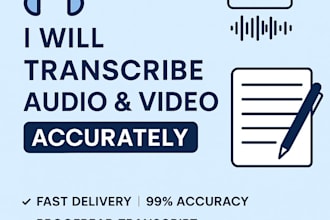 accurately transcribe audio or video files into text