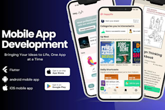 do mobile app development, android ios app development as flutter app developer