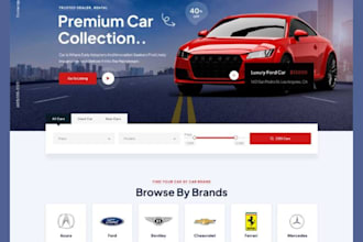 make responsive car dealership website automotive cars rental site car dealer