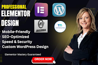 design, redesign, clone, revamp, responsive wordpress website, elementor expert