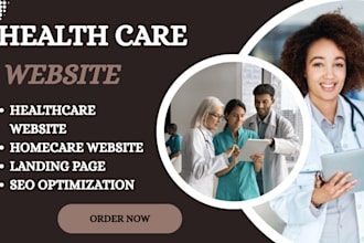 design a cluster free and responsive home care and healthcare website
