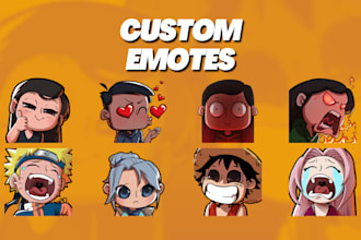 create custom emotes stickers for whatever your needs are