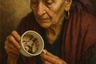have my grandmother read your turkish coffee cup for you