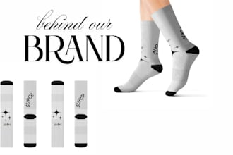 design eye catching socks according to your specific needs in 24 hours