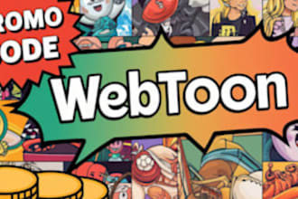 do professionally webtoon promotion, comics and marketing promotion