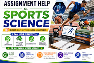 research and write on any aspect of sport science