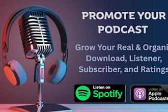 do podcast promotion to grow organic audiences globally