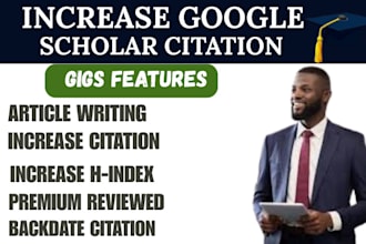 boost google scholar citations, journals, backdated citations, research gate