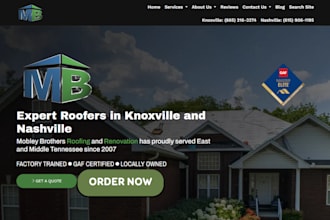 build hvac website pluming website roofing website construction website air duct